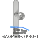 ECO Fluchtt�r-Halbgarnitur EPN 900 RR, Knopf, Langschild K160, EN 1125, silber