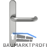 ECO Fluchtt�r-Halbgarnitur EPN 900 RR, Dr�ckerlochteil D110, EN 1125, silber