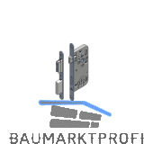 WG Magnetfallenschloss 321 RNM PZW mit Schlie�blech, DM 50, VK 8,5 mm