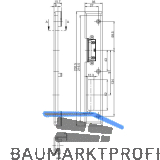 Schlie�blech Secury Automatic MR2 mit Austauschst�ck, 1 flg. Rehau 730, rechts