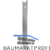 GU Anschlussstulp/Stulpverl�ngerung unten Secury MFV, 130 x 20 eckig, Edelstahl