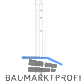 GU Anschlusseinheit zu Falzhebelgetriebe, Secury Automatic 520mm, oben,Holz