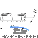 MACO Schlie�teil iS PVC 12/20-13, KBE System 70, APD -2 mm, silber (355270)