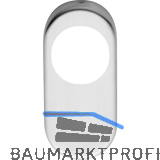 Ovalrosette RZ, 70 x 33 x 7 mm, Edelstahl rostfrei