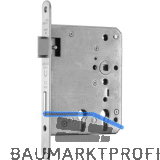 BMH Fluchtt�rschloss 1019 PZ f�r 2 Profilzylinder, rechts, DM 60/100, Edelstahl