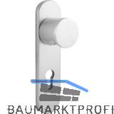 Knopfkurzschild 3054/5162DZAFH, PZ 88 mm, silber eloxiert