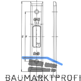 BKS Schlie�blech f�r MFV Secury Hauptfalle 1-flg, U-Stulp 24 x 6 x 120,Edelstahl