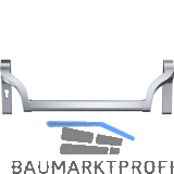 DORMAKABA Stangengriff f�r Gangfl�gel PZ 88, ohne Griffrohr, silber eloxiert