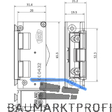 BKS T�r�ffner 9252 MET� mit Fallenf�hrung, 9-24 Volt ohne R�ckmeldung, universal