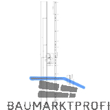 KFV Mehrfachverriegelungsschloss U-Stulp, 2170x24x6mm, DM 45,PZW,Stahl verzinkt
