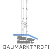 KFV MFV-Schloss BS 8100 �NORM, DM 45, Stulp 16 mm eckig, silber verzinkt