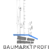 KFV MFV-Schloss BS 2300 DIN, DM 35, Stulp 24 mm eckig, VK 8 mm, Stahl verzinkt