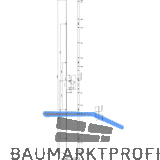 KFV MFV-Schloss BS 8100 DIN, DM 55, Stulp 16 mm eckig,verzinkt silber