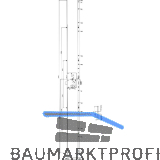 KFV MFV-Schloss BS 8100 �NORM, DM 65, Stulp 16 mm eckig, silber verzinkt