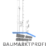 KFV MFV-Schloss BS 2300 DIN, DM 65, Stulp 20 mm eckig, VK 10 mm, Stahl verzinkt