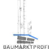 KFV MFV-Schloss BS 2600 DIN, DM 35, U-Stulp 24 x 6,3 mm, silber verzinkt