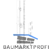 KFV MFV-Schloss BS 2300 DIN, DM 35, U-Stulp 24 x 6,3 mm, silber verzinkt