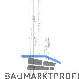 KFV Mehrfachverriegelungsschloss BS 2600 F16 B298, DM 65, Stulp 16mm, verzinkt