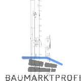 KFV MFV-Schloss BS 2600 DIN, DM 65, Stulp 16 mm eckig, silber verzinkt