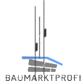 KFV-Stulpgarnitur f�r MFV-One Reparaturen,Schwenkhaken,Flachstulp 20mm,Edelstahl