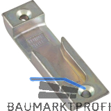 Schlie�blech f�r Rundzapfen zu STV F20 R4, Stulp 20 mm, verzinkt silberf�rbig