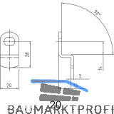 ASSA ABLOY Sperrnase f�r Elektronisches Schrankschloss Sense+PIN,Nr.20,gekr�pft