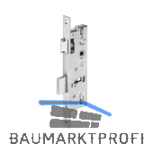 WILKA Rohrrahmenschloss Flachstulp m. Falle u. Riegel lang, PZW, DM40, Edelstahl