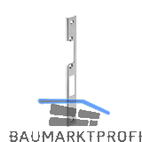 WILKA Schlie�blech U-f�rmig Falle und Riegel, rechts, 245 x 24 x 6 mm, Edelstahl