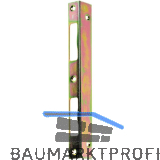 Winkelschlie�blech eckig, Blindlappen 27 mm, bombiert, Stahl gelb passiviert