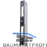 Winkelschlie�blech eckig Blindlappen 27mm, bombiert, Stahl verzinkt silber