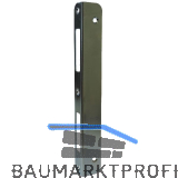 Winkelschlie�blech R 9 rund Blindlappen 27mm, bombiert, Stahl verz. silberf�rbig