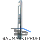 Winkelschlie�blech R 6 rund Blindlappen 10mm, Ausschn. bombiert,Edelstahl-Effekt