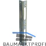 Sicherheitswinkelschlie�blech eckig Blindlappen 27 mm,St�rke 2,5mm, verz. silber