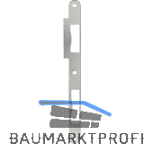 Doppelt�rschlie�blech R9 bombiert, 210 x 18 x 2 mm, Stahl blau verzinkt