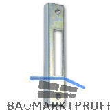 Winkelschlie�blech eckig Blindlappen 10mm, gerade, Stahl verzinkt silberf�rbig