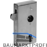 AMF Schiebetorschloss m.Schlosskasten u.Hakenfalle 140SNIG,Kastenst.40,Edelstahl