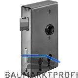 AMF Spezialschloss f. Stahlkonstruktionen 140D, 2 PZW,DM 30/60mm,Kastenst�rke 30