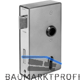 AMF Fluchtt�rschloss f. Stahlkonstruktionen 140P,Funk.E ,Kastenst.30 mm,links