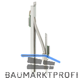 Kabel�bergang 10-polig, steckbar 10314, 330 mm, einseitige Wanne, eckig