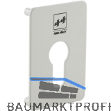 Rosettensatz KPL zu T�rcodeschloss 495,75 x 50 x 2mm,Aluminium RAL 9002 wei�grau