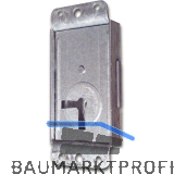 Riegelschloss Einheitssperre 61005 ohne Schl�ssel, links, DM 20, Stahl verzinkt