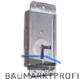 Riegelschloss Einheitssperre 61005 ohne Schl�ssel, rechts, DM 20, Stahl verzinkt