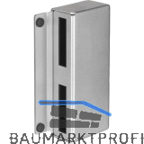 AMF Gegenkasten 146GS schmal f�r Doppeltore, 173 x 82 x 40mm, Stahl blank