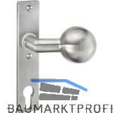 AMF Knopfkurzschild 439 gekr�pft, fest, 156x32x6 mm, Knopf � 55 mm, Edelstahl