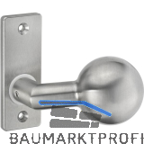 AMF Knopfkurzschild 438 gekr�pft, drehbar, 87x32x6 mm, Knopf � 55mm,Edelstahl