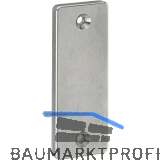 AMF Blindrosette 426, eckig, 87 x 32 x 6 mm, Edelstahl