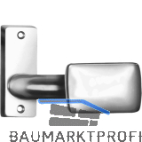 AMF Knopfkurzschild 485 gekr�pft, fest, 87 x 32 x 7mm,Knopf 65x44mm,silber elox.