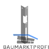 Winkelschlie�blech f�r O & C T�r�ffner, eckig,rechts, 250 x 25 x 2 mm,Stahl grau