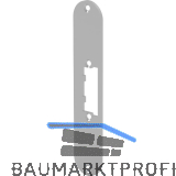 Schlie�blech f. T�r�ffner FGD m. Fallengleitdeckel,kurz rund,172x34x3, Edelstahl