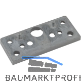 MARCHESI Distanzplatte f�r Zusatzschloss, 5 mm, Zinkdruckguss silberf�rbig